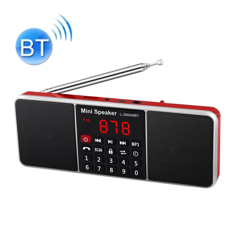 Dual Speaker Radio MP3 Player Support TF Card/U Disk with LED Display