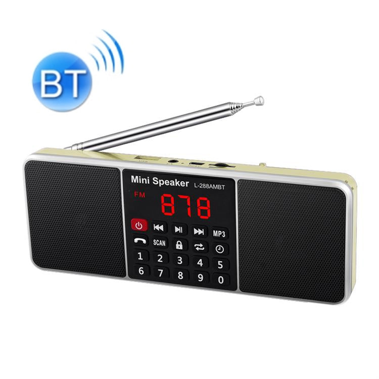 Dual Speaker Radio MP3 Player Support TF Card/U Disk with LED Display