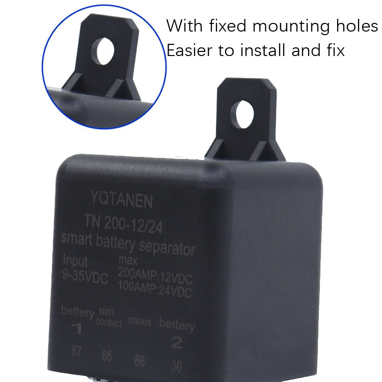 YQTANEN Small Volume Wide Voltage Dual Battery Isolator, Current: