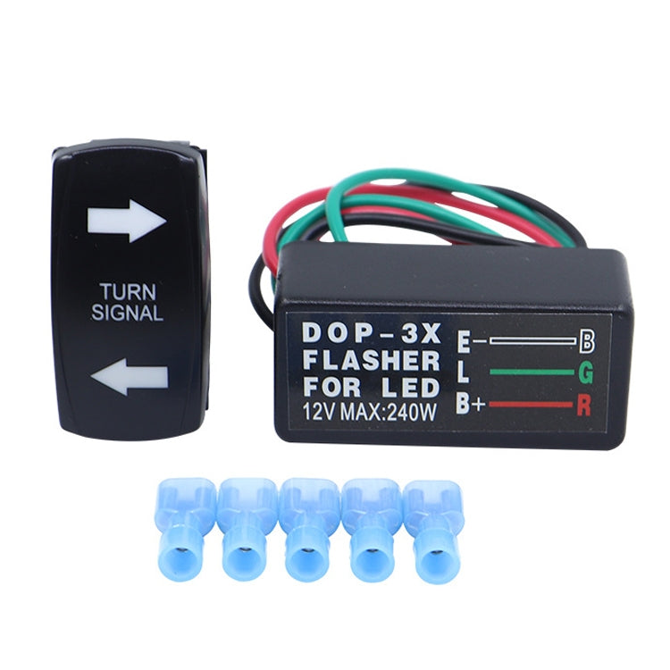 DOP-3X Motorcycle Flash LED Turning Light Controller ÎҵÄÉ̵ê