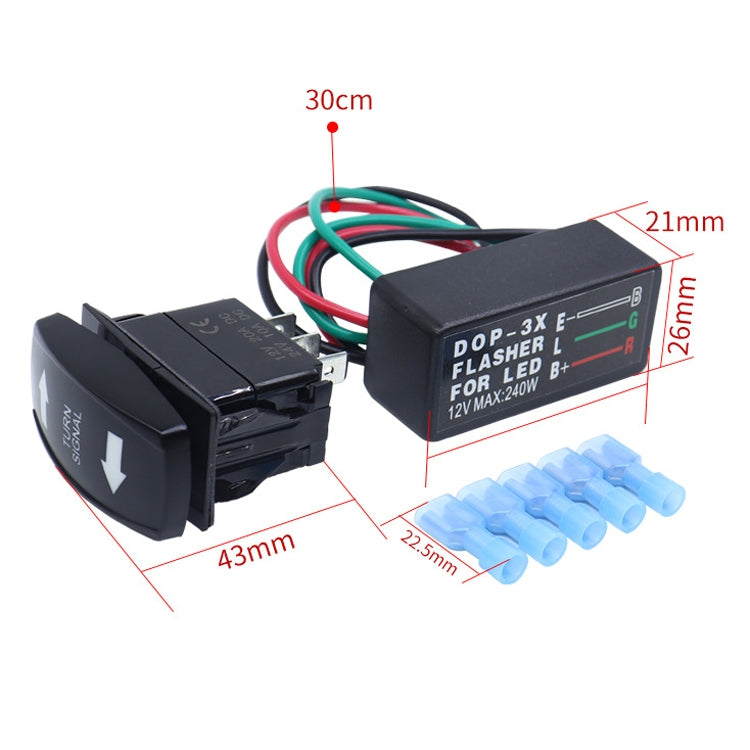 DOP-3X Motorcycle Flash LED Turning Light Controller ÎҵÄÉ̵ê