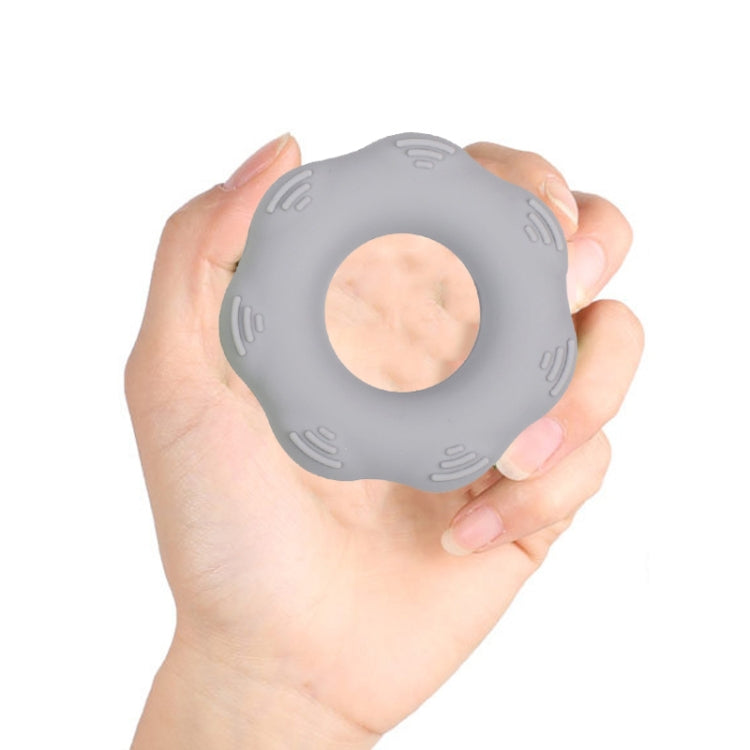 Hand Exercise Massage Bump Gear Type Silicone Grip Ring, Style: 50LB (Black) Reluova