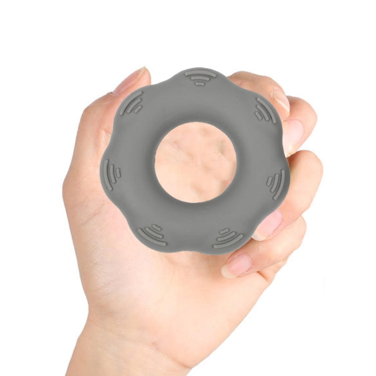 Hand Exercise Massage Bump Gear Type Silicone Grip Ring, Style: 50LB (Black) Reluova