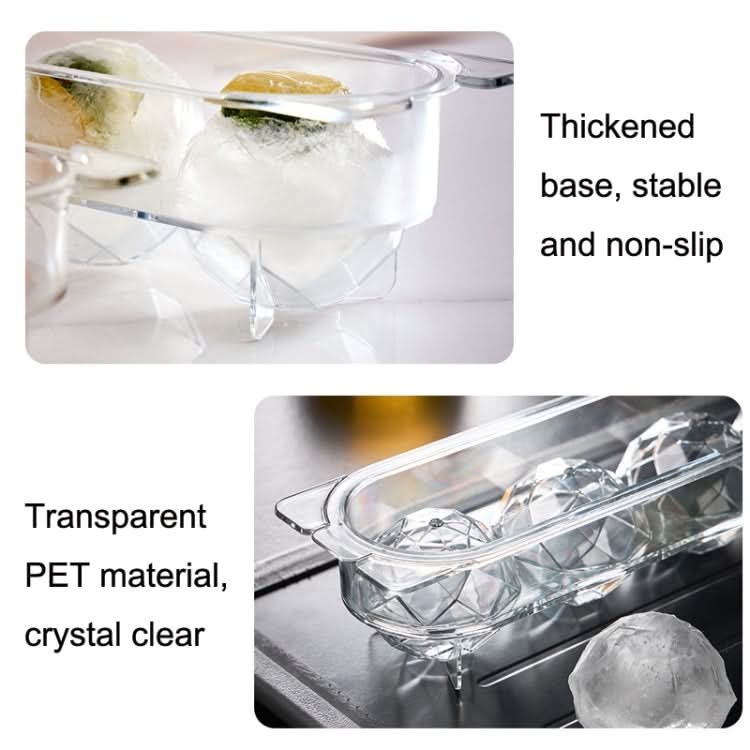 Household Food Grade Transparent Round Ice Cube Mold, Size: Large Reluova