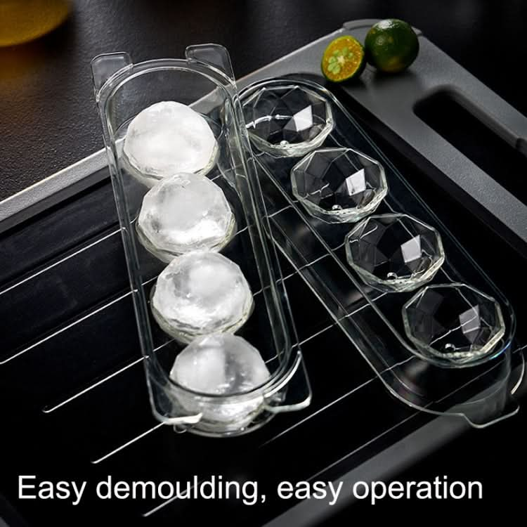 Household Food Grade Transparent Round Ice Cube Mold, Size: Large Reluova