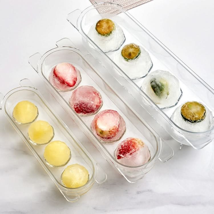 Household Food Grade Transparent Round Ice Cube Mold, Size: Large Reluova