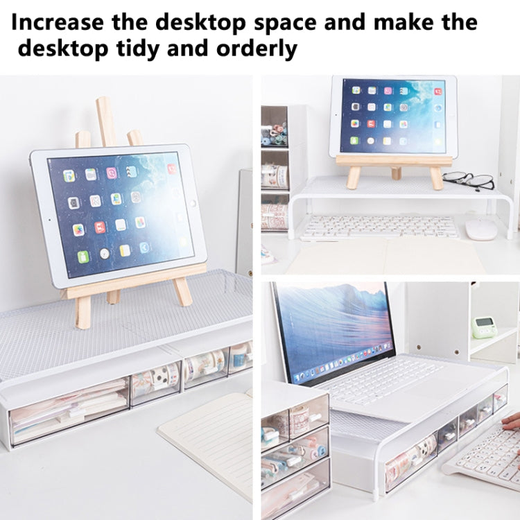 Computer Elevated Rack Monitor Bracket Storage Rack,Style: