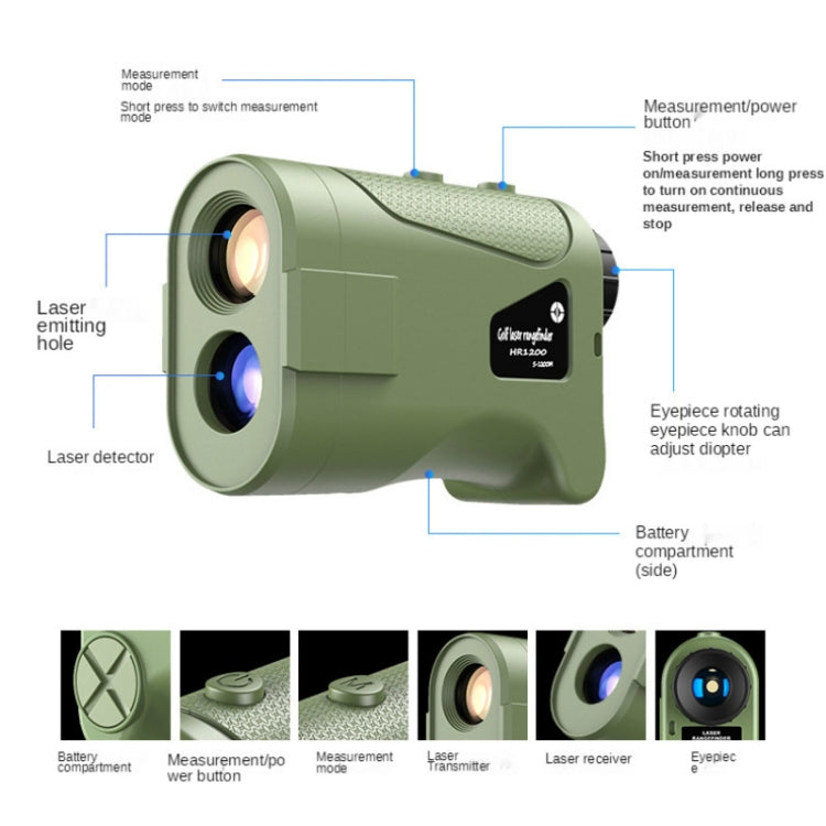 APEXEL 800m Golf Rangefinder Hunting Telescope Infrared Speedometer Reluova