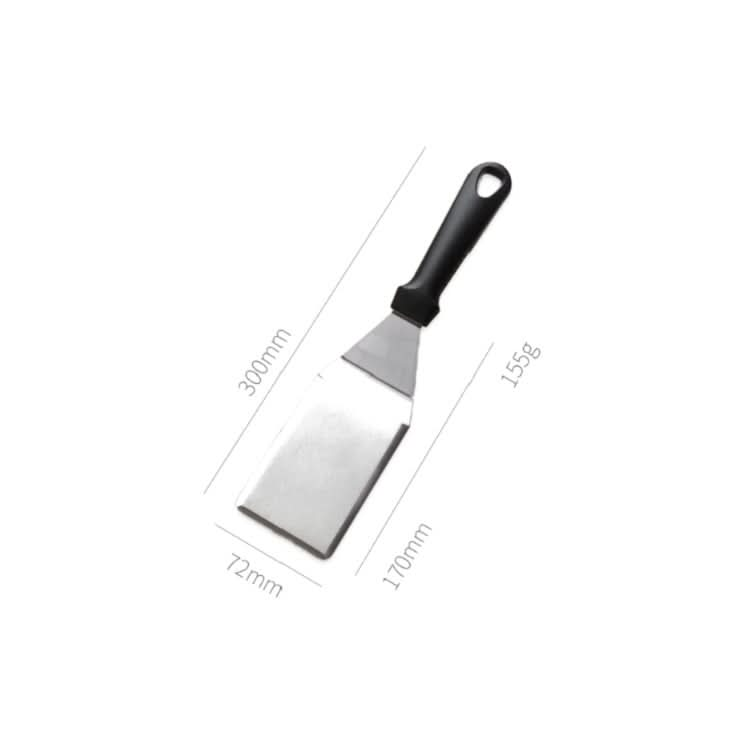 Stainless Steel Pizza Spatula Multi-function Pancake Spatula, Specification: 375mm (Square) Reluova