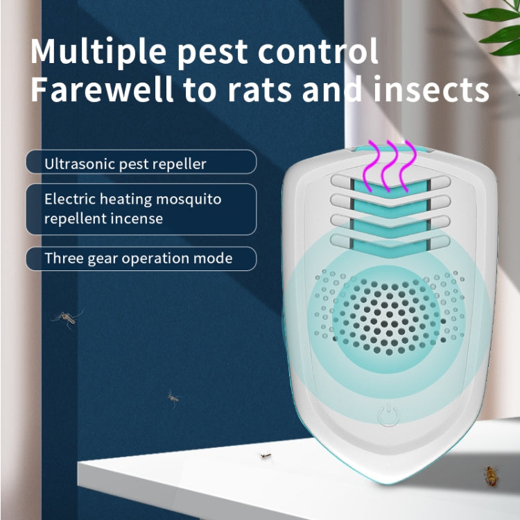 Pest Repeller Ultrasonic Mosquito Repeller Incense Heating Plug-In Mouse Repeller My Store