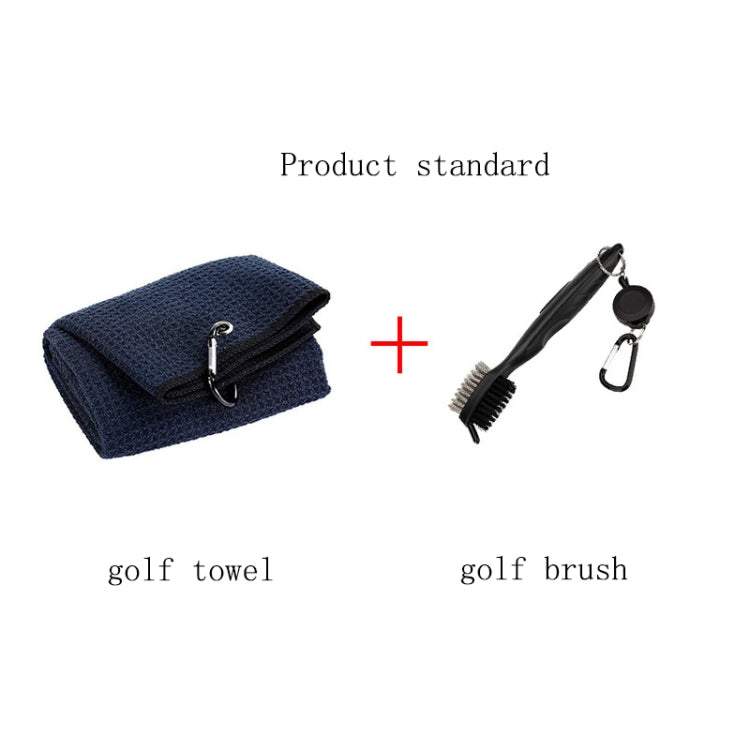 Hook Towel + Club Cleaning Brush Golf Cleaning Set Reluova