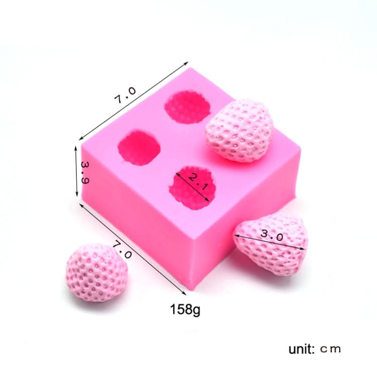 Fondant Chocolate Cake Decorating Strawberry Silicone Mold Reluova