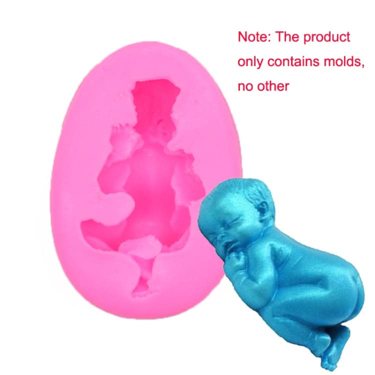 2 PCS Baby Styling Fondant Cake Chocolate Silicone Mold-Reluova