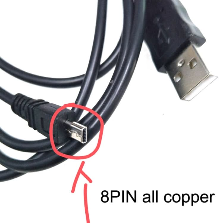 20 PCS 8Pin SLR Camera Cable USB Data Cable For Nikon UC-E6, Length:-Reluova