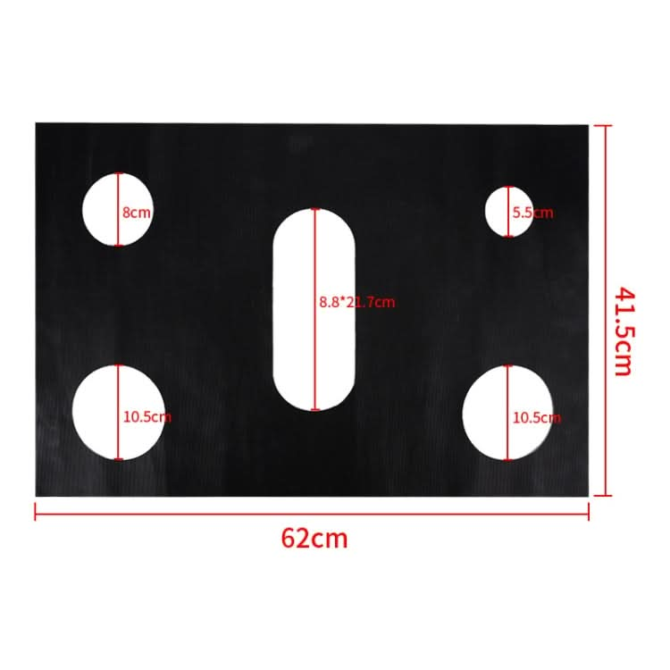 Gas Stove 5-hole Oil-proof Pad Teflon Protective Cover Anti-dirty Pad Reluova