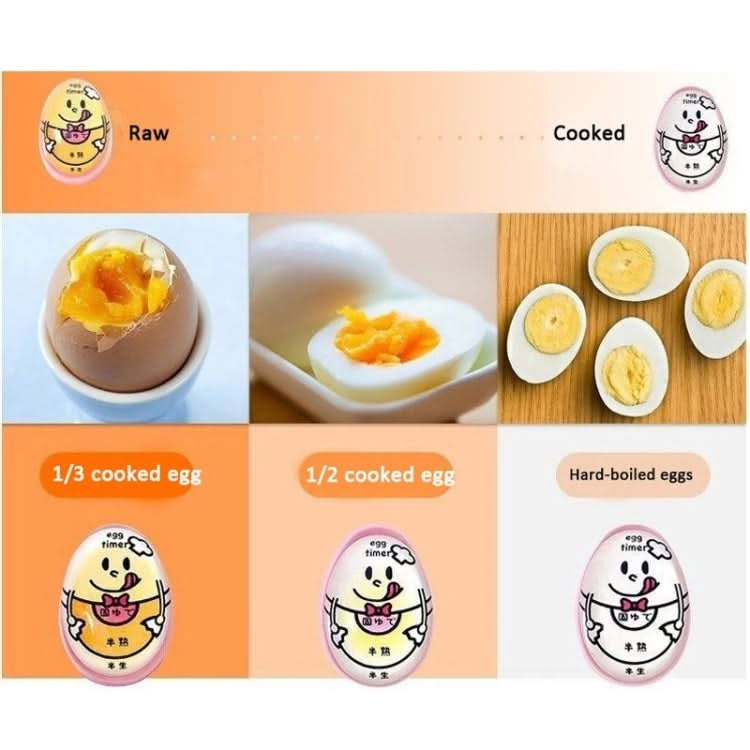 Boiled Egg Timer Reminder Color-changing Cartoon Egg Timer, Specification: Japanese Reluova