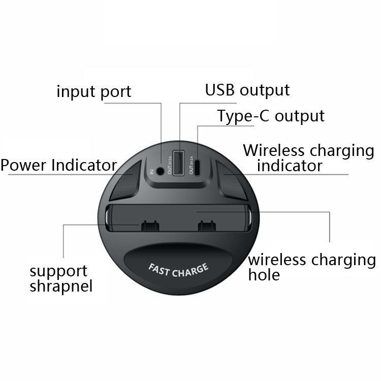 Car Cup 4 In 1 Wireless Charger Support 15W/10W/7.5W/5W Wireless Charging ÎҵÄÉ̵ê