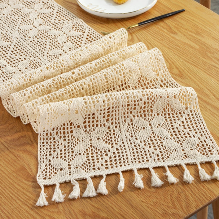 Widened And Stitched Rustic Knitted Hollow Tablecloth My Store