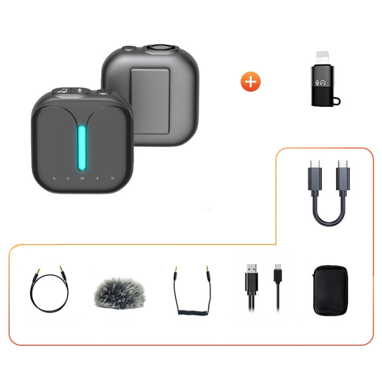 Outdoor Professional Noise-cancelling Wireless Lavalier Microphone