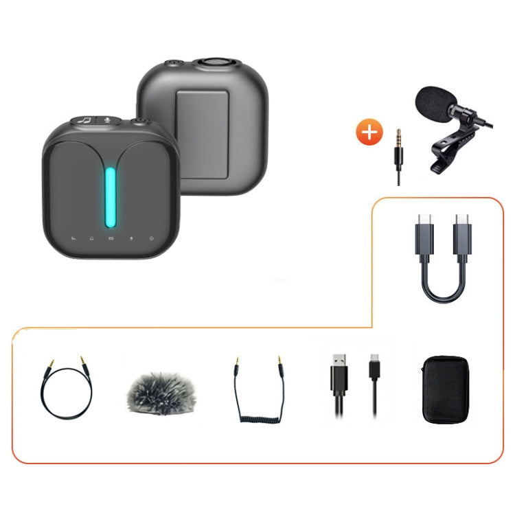 Outdoor Professional Noise-cancelling Wireless Lavalier Microphone