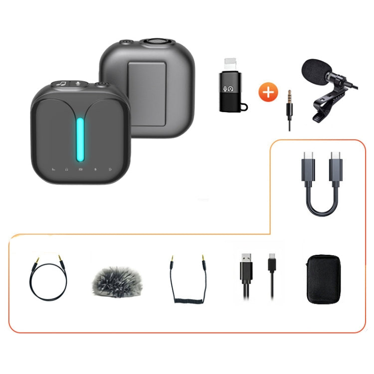 Outdoor Professional Noise-cancelling Wireless Lavalier Microphone Reluova