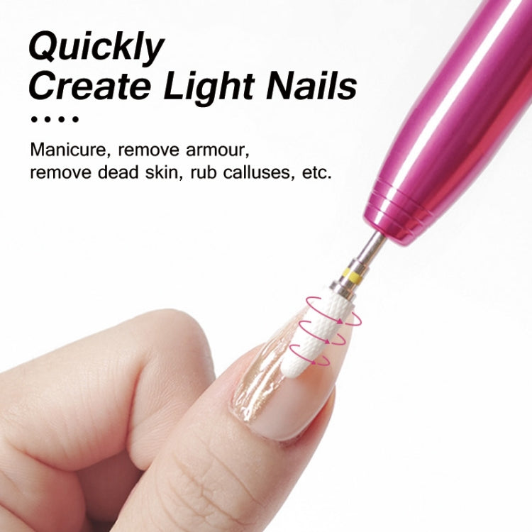 Aluminum Alloy Nail Grinding Machine USB Electric Nail Polish Remover