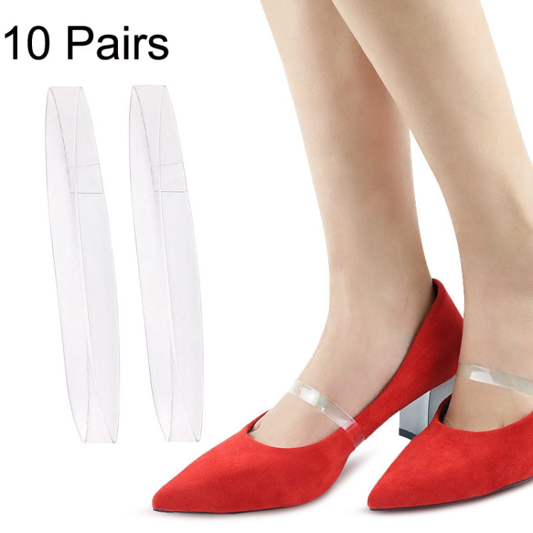 10 Pairs Invisible Transparent High Heels Anti-drop Laces