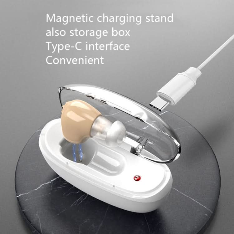 Elderly Sound Amplifier Portable Ear Canal Rechargeable Hearing Aid, Specification: Reluova