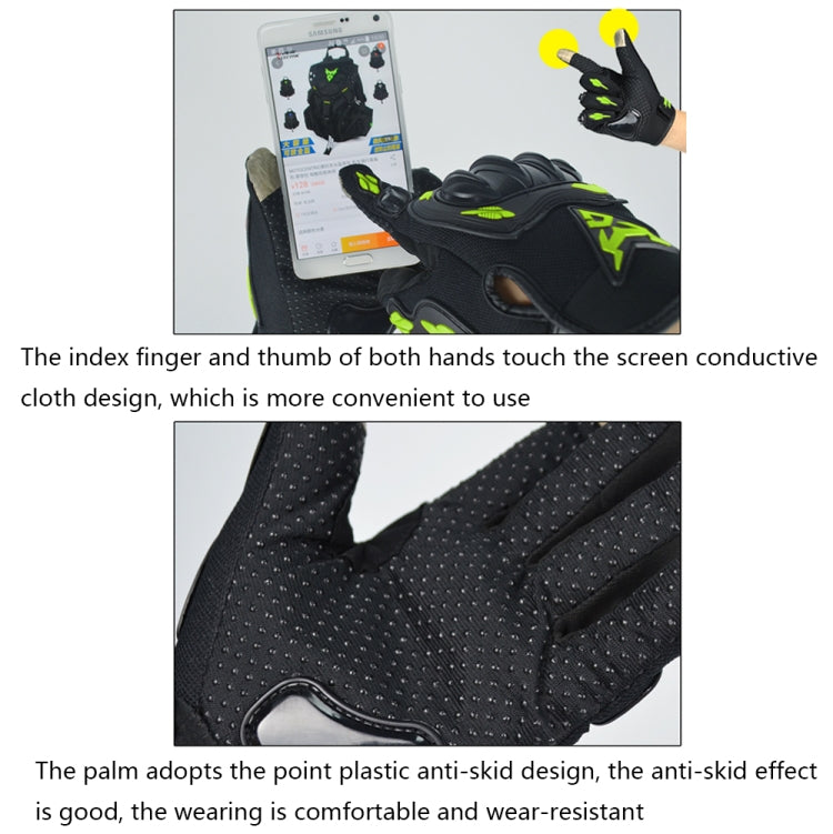 MOTOCENTRIC 13-MC-010 Touch Screen Motorcycle Breathable Gloves