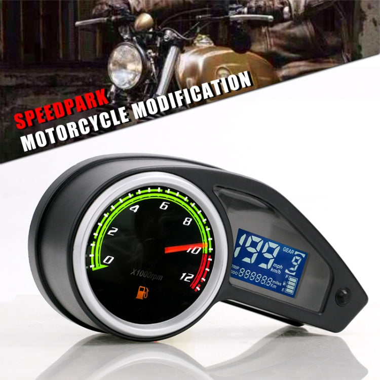 Motorcycle Universal Retrofit Speed Instrument LCD Mileage ÎҵÄÉ̵ê