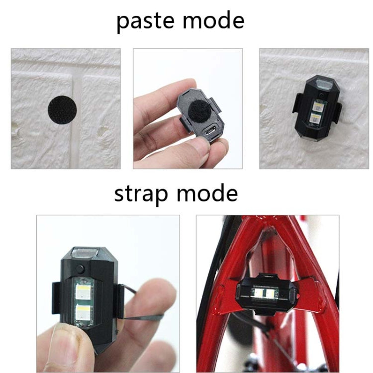 Bicycle Night Ride Warning Light Motorcycle Airplane Light UAV USB Charging Night Light Reluova