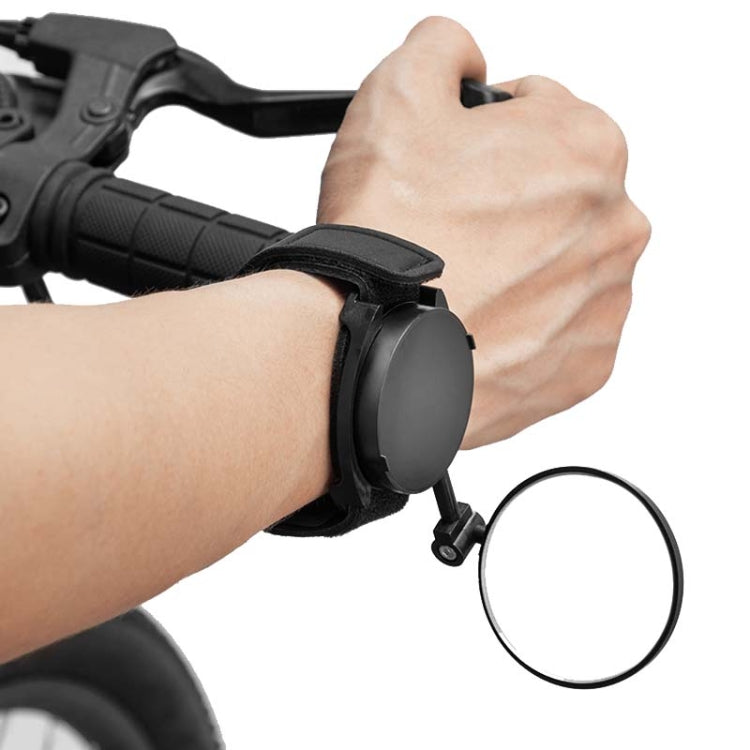 Bicycle Rearview Mirror With Wristband 360 Degree Rotating Mirror Reluova