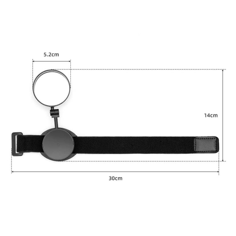 Bicycle Rearview Mirror With Wristband 360 Degree Rotating Mirror Reluova