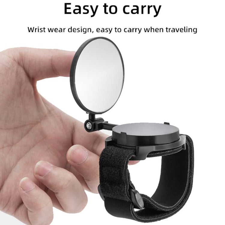 Bicycle Rearview Mirror With Wristband 360 Degree Rotating Mirror Reluova