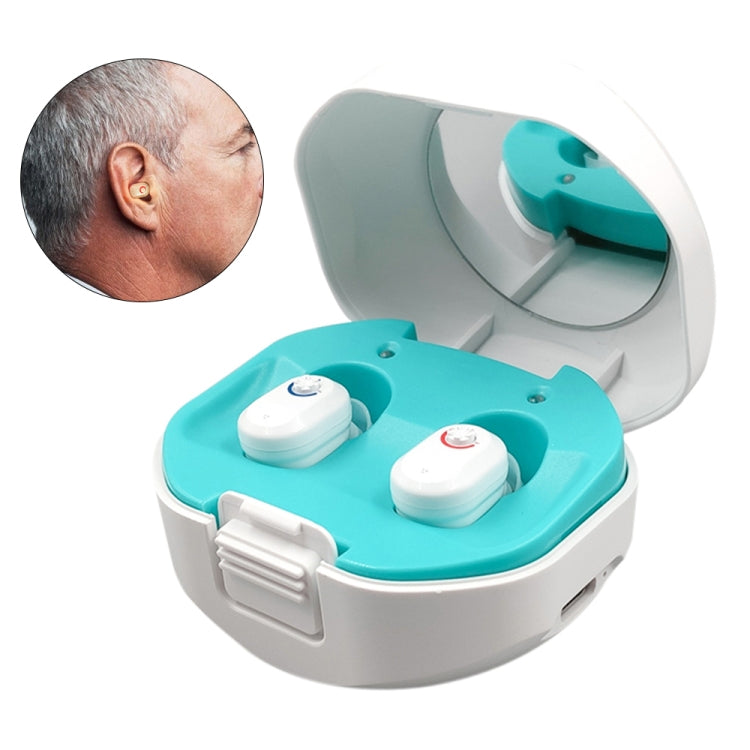 TWS On-Ear Sound Amplifier Hearing Aid with Charging Compartment