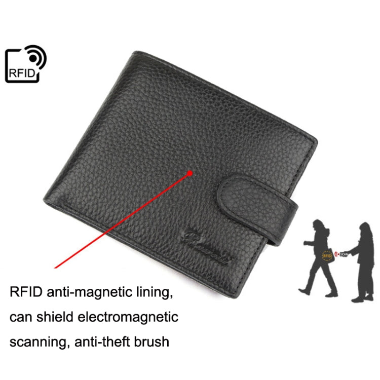 Anti-Magnetic Anti-Theft RFID Short Business Men Wallet