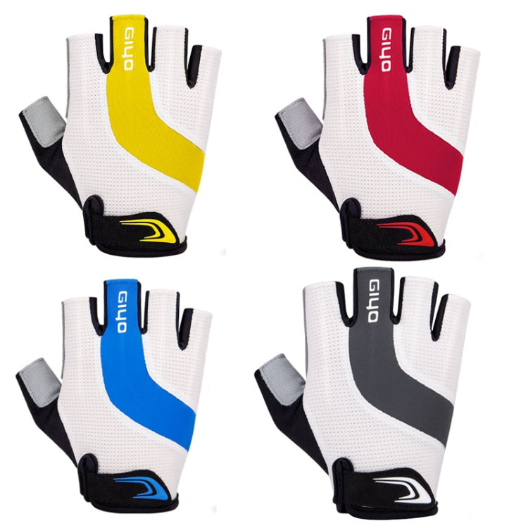 GIYO S-14 Bicycle Half Finger Gloves GEL Shock Absorbing Palm Pad Gloves Reluova