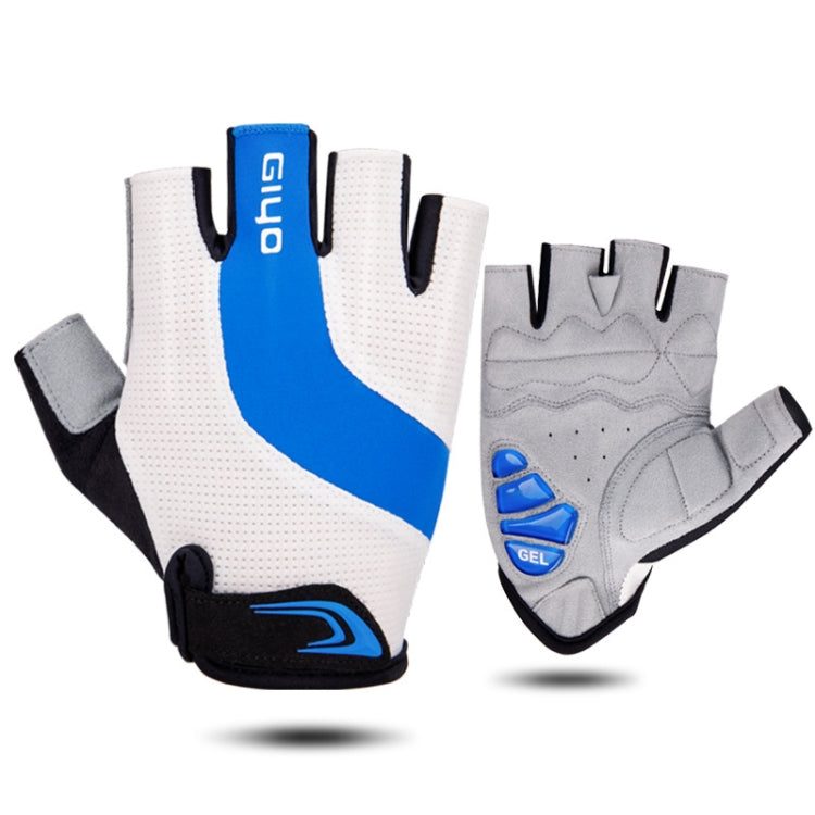 GIYO S-14 Bicycle Half Finger Gloves GEL Shock Absorbing Palm Pad Gloves