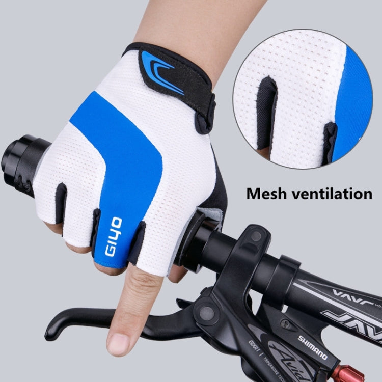 GIYO S-14 Bicycle Half Finger Gloves GEL Shock Absorbing Palm Pad Gloves