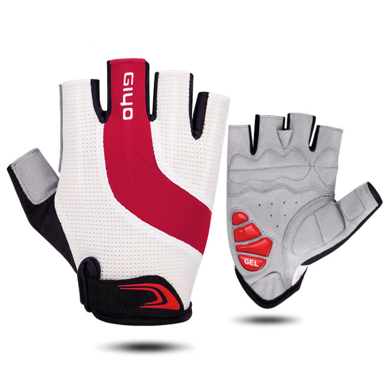 GIYO S-14 Bicycle Half Finger Gloves GEL Shock Absorbing Palm Pad Gloves