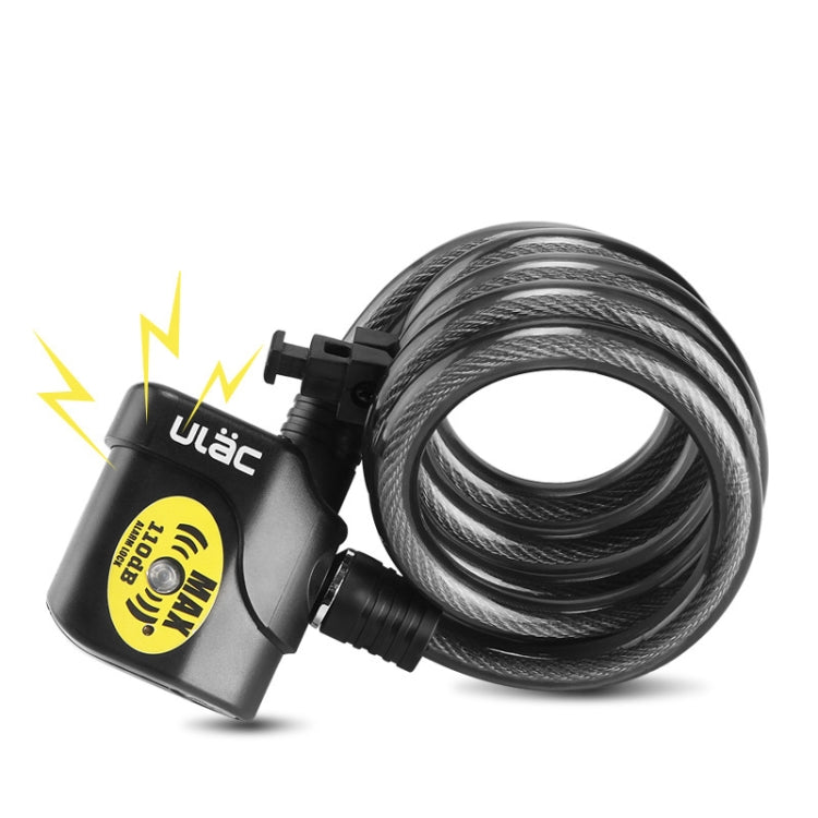 ULAC AL-3P Bicycle Alarm Cable Lock Mountain Bike Lock Cycling Supplies Reluova