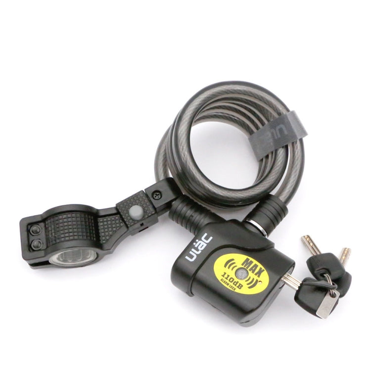 ULAC AL-3P Bicycle Alarm Cable Lock Mountain Bike Lock Cycling Supplies Reluova