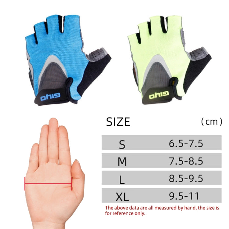 GIYO S-01 GEL Shockproof Cycling Half Finger Gloves Anti-slip Bicycle Gloves