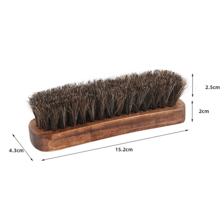 Horse Mane Shoes Brush Mahogany Brush Fur Shoes Cleaning And Dust Brush