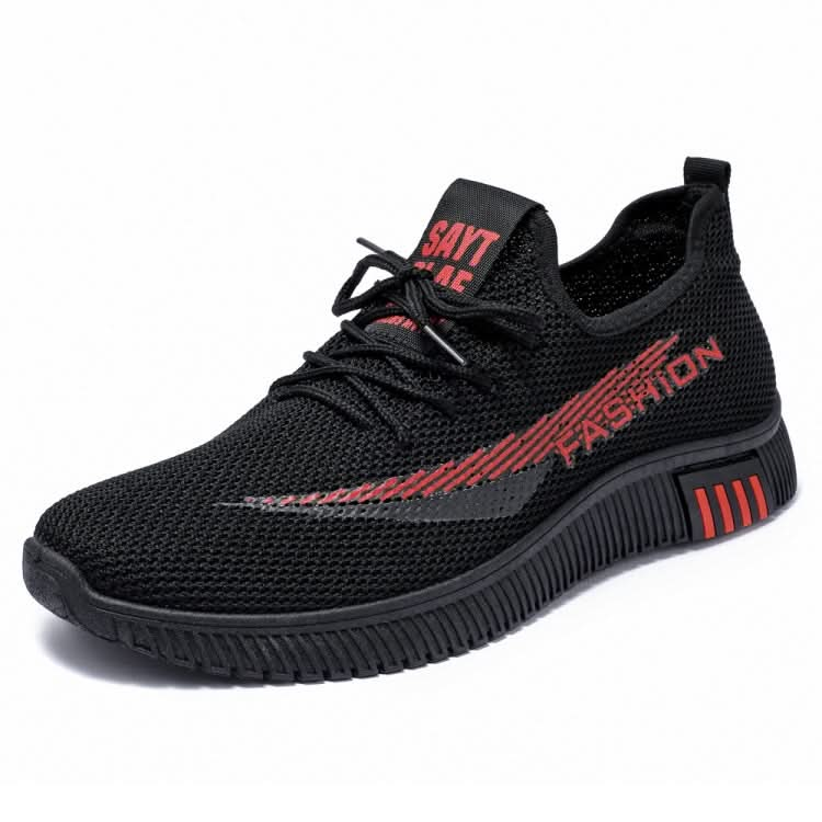 Men Spring Walking Shoes Casual Sports Breathable Flying Knit Shoes Reluova