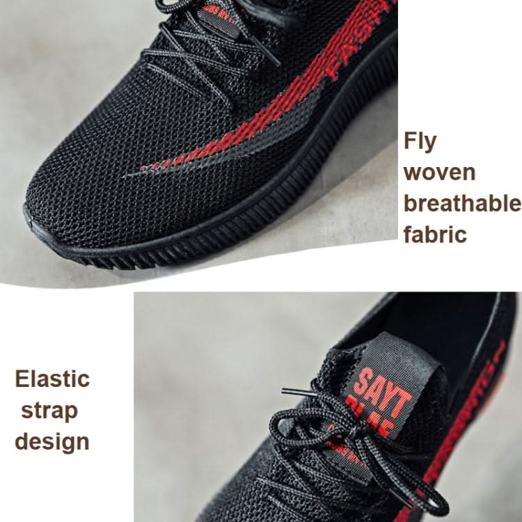 Men Spring Walking Shoes Casual Sports Breathable Flying Knit Shoes Reluova