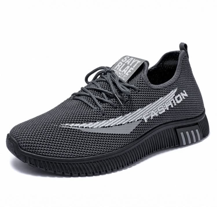 Men Spring Walking Shoes Casual Sports Breathable Flying Knit Shoes Reluova