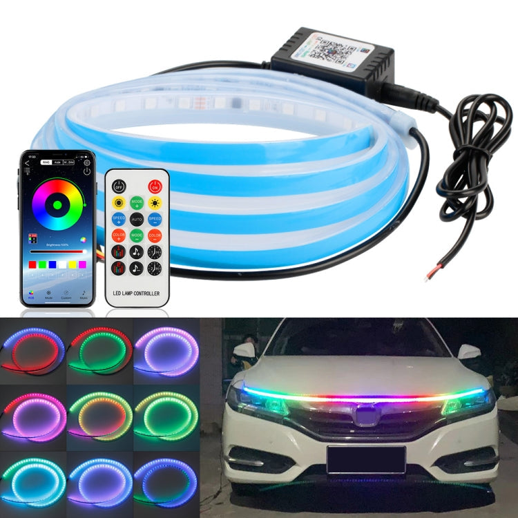 Car LED Streamer Decorative Hood Atmosphere Lights, Style: