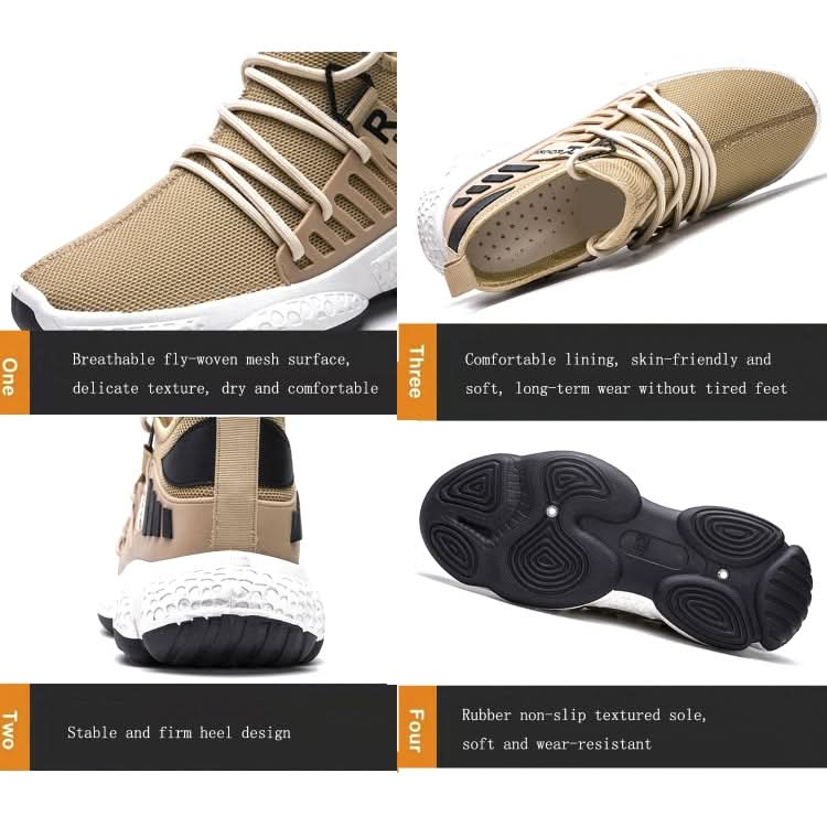 Outdoor Leisure Breathable Comfortable Flying Woven Shoes For Men Reluova