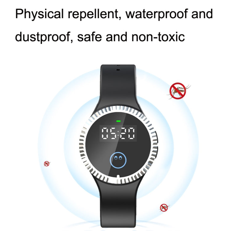 Q10 Outdoor Waterproof Silicone Smart Time Ultrasonic Mosquito Repellent Bracelet My Store